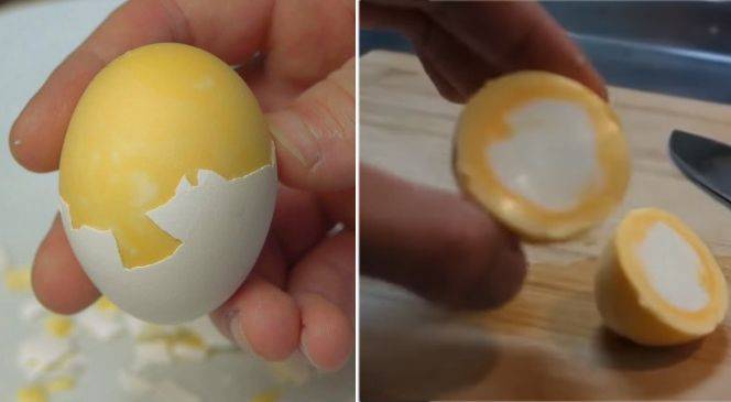 
Желток наружу, белок внутри: как приготовить отварное яйцо «по-японски»                