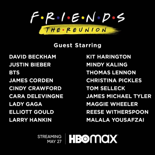
HBO Max покажет специальный эпизод культового сериала «Друзья» в 2021 году                